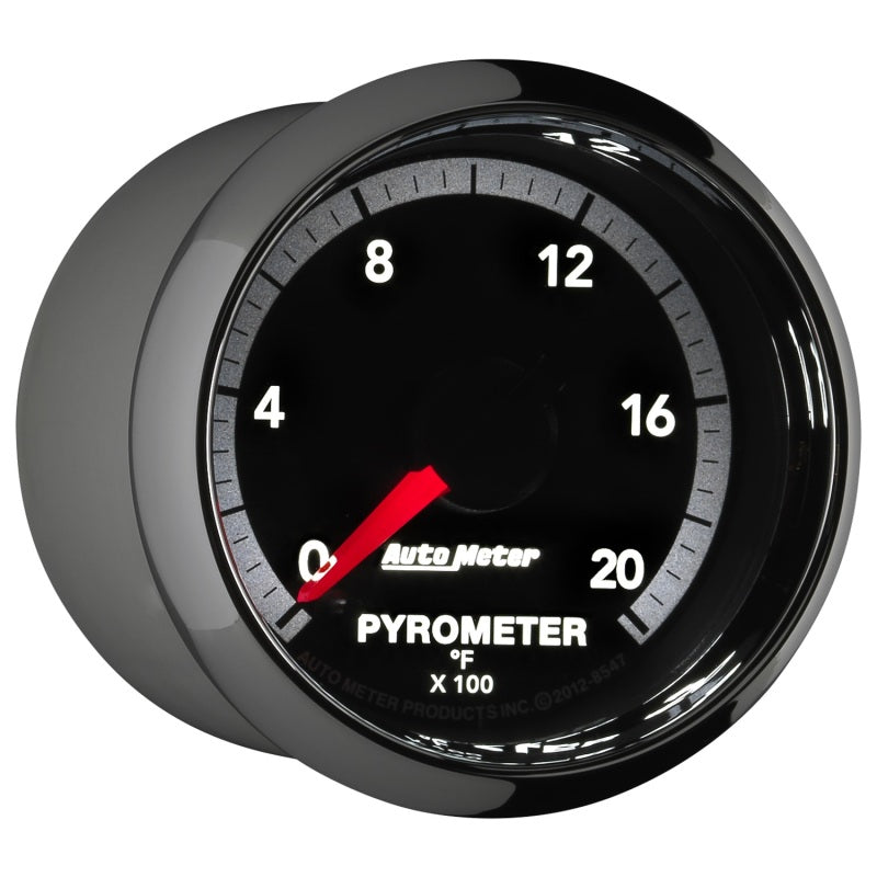 Autometer 2-1/16" Pyrometer, 0-2000 °F, Stepper Motor, Gen 4 Dodge Factory Match 8547 User 6