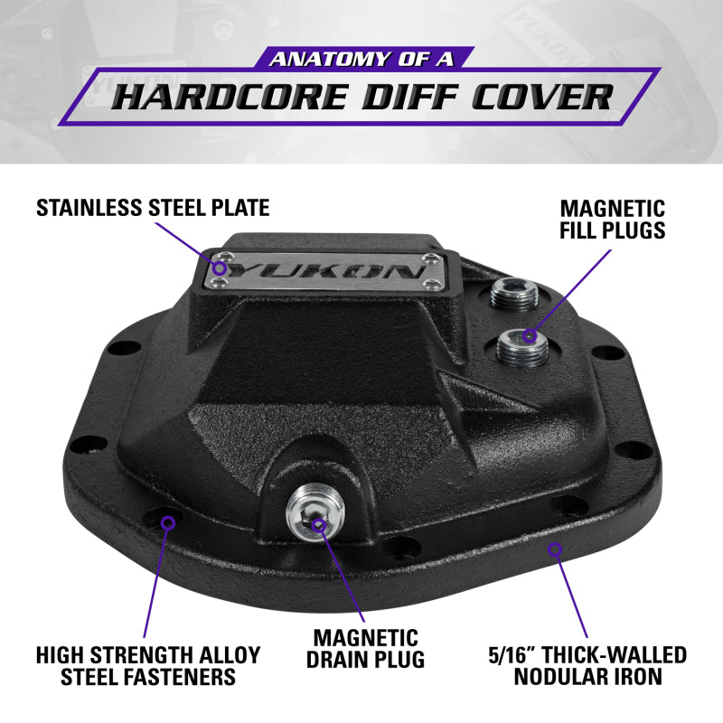 Yukon Gear & Axle Yukon Gear Hardcore Diff Cover for Dana 44 - Nodular Iron Yukon Cover YHCC-D44 YHCC-D44 Brochure - A general brochure describing a brand, company, product line.  If brochure in question is for a specific product, use code PDB.
