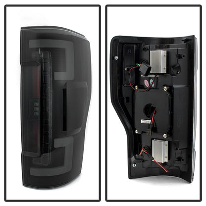 Spyder 17-18 Ford F-250 Super Duty (Excl LED Models) LED Tail Lights - Blk Smk (ALT-YD-FS17-LED-BSM) 5085597 5085597 Photo - Unmounted