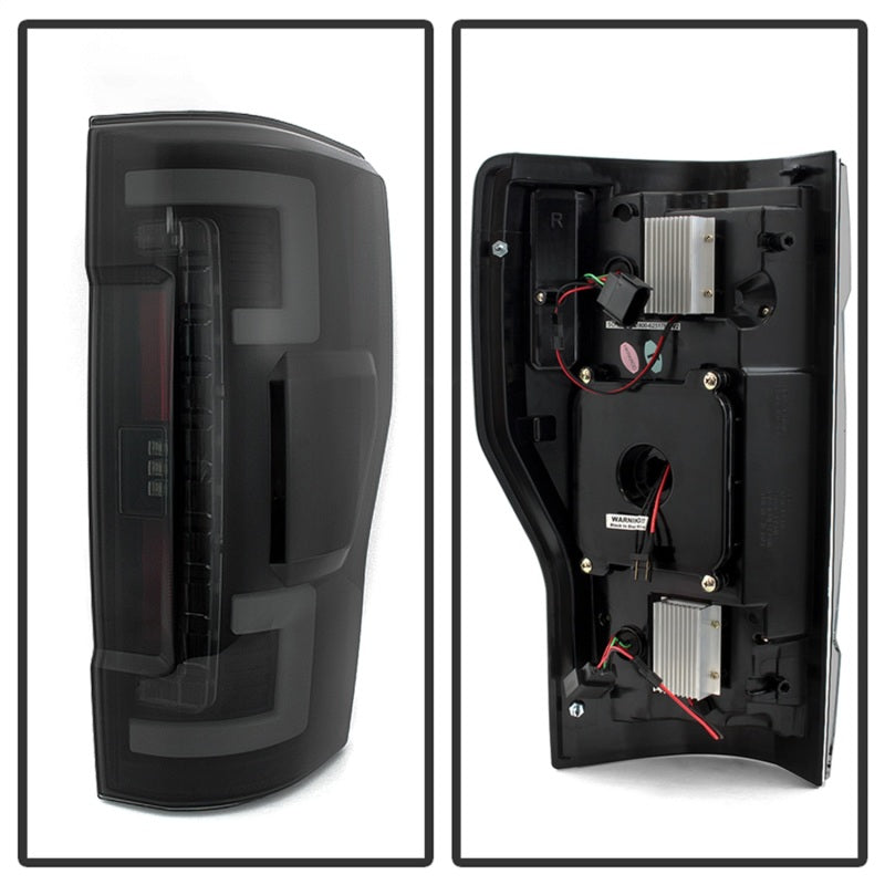 Spyder 17-18 Ford F-250 Super Duty (Excl LED Models) LED Tail Lights - Blk Smk (ALT-YD-FS17-LED-BSM) 5085597 5085597 Photo - Unmounted