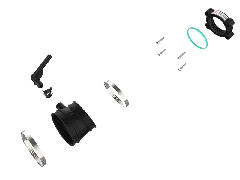 aFe 2020 Vette C8 Silver Bullet Aluminum Throttle Body Spacer / Works With Factory Intake Only - Blk 46-34017B 46-34017B Photo - Unmounted