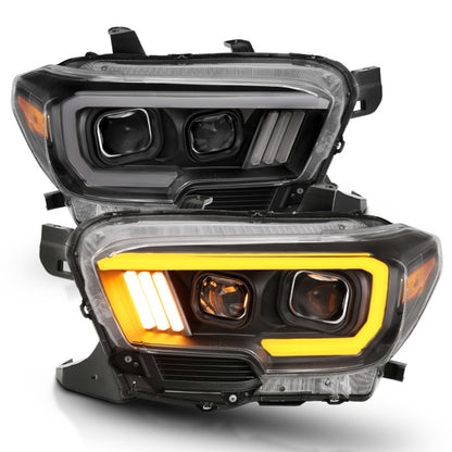 Anzo Toyota Tacoma '16-18 Projector Plank Style Switchback H.L Black Amber 111396 Photo - Unmounted