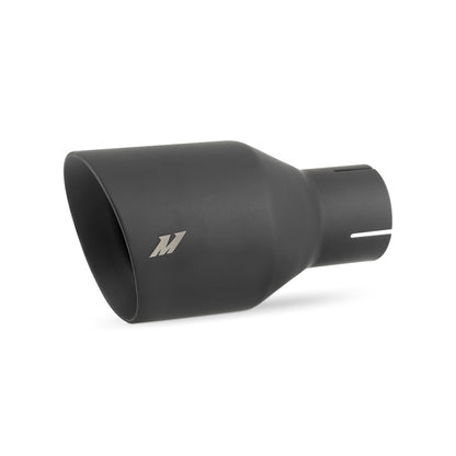 Mishimoto Clamp-on Double Wall Exhaust Tip 2.5 Inlet Slash Cut MMEXH-TIP-DW25BK MMEXH-TIP-DW25BK Photo - Primary