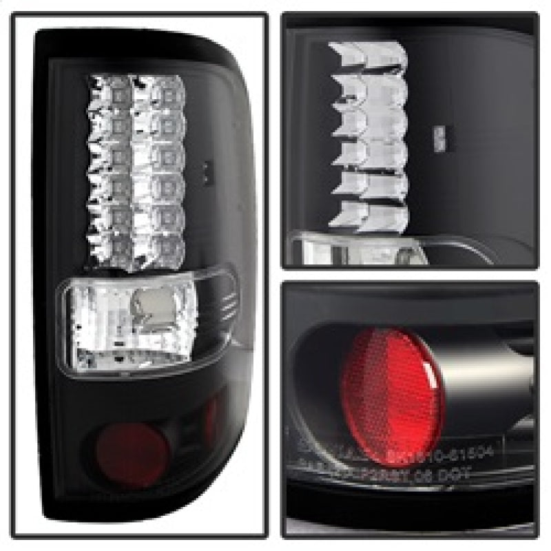 Spyder Ford F150 Styleside 04-08 (Not Fit Heritage & SVT)LED Tail Lights Black ALT-YD-FF15004-LED-BK 5003249 5003249 Photo - Unmounted