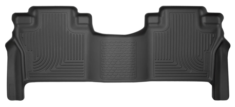 Husky Liners 2016 Nissan Titan XD Crew Cab WeatherBeater 2nd Row Black Floor Liners 14601 Photo - Primary