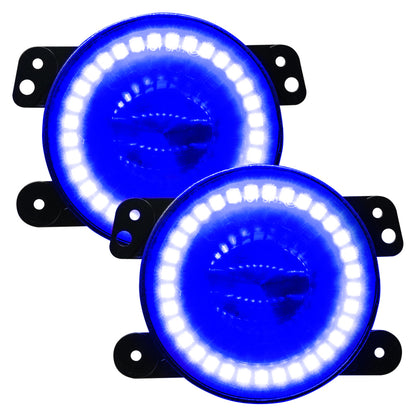 ORACLE Lighting Oracle Jeep Wrangler JK/JL/JT High Performance W LED Fog Lights - ColorSHIFT w/o Controller 5846-334 5846-334 Photo - Unmounted