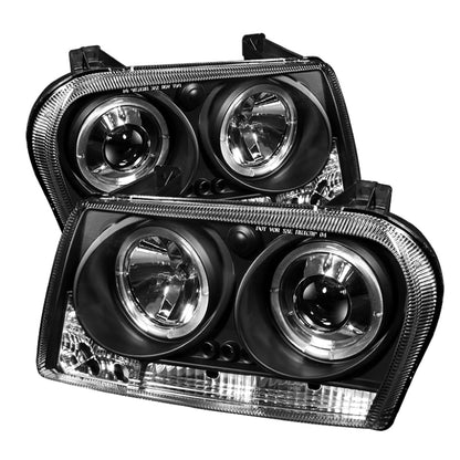 Spyder Chrysler 300 09-10 Projector Headlights LED Halo LED Blk (Not Included) PRO-YD-C309-HL-BK 5008008 5008008 Photo - Primary