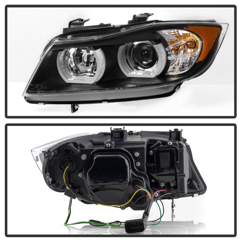 Spyder BMW E90 3-Series 06-08 4DR Headlights - Halogen Model Only - Black PRO-YD-BMWE9005V2-AM-BK 5083432 5083432 Photo - Unmounted