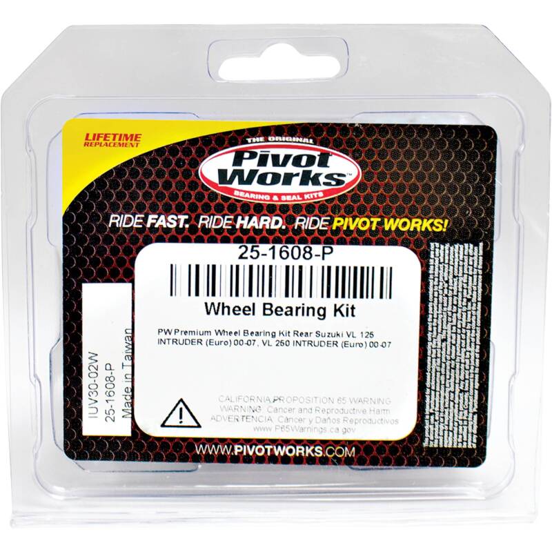 Pivot Works Suzuki Wheel Bearing Kit Premium Bearings 25-1608-P 25-1608-P Photo - Primary