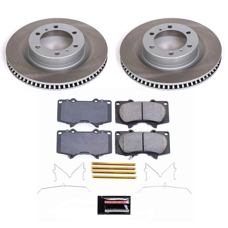 PowerStop Power Stop 10-23 Toyota 4Runner Front Semi-Coated Rotor Kit SC5873 SC5873 Photo - Primary