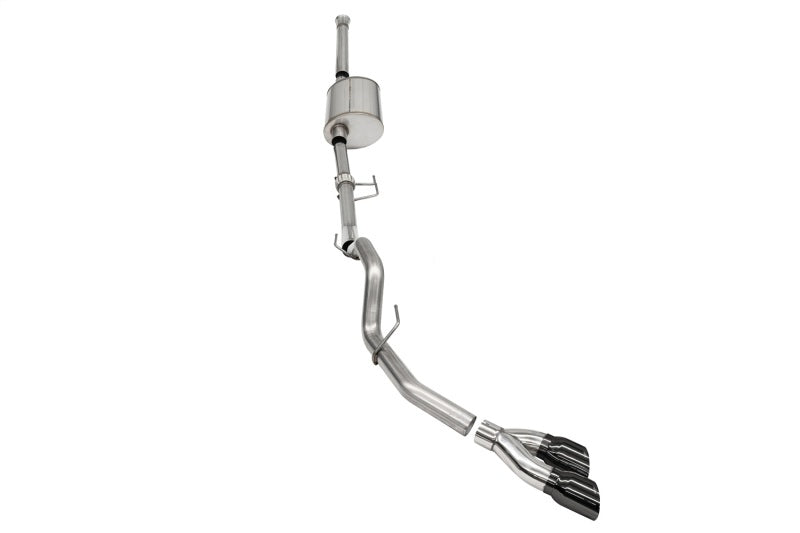 CORSA Performance Corsa 2021-2022 Ford F-150 SuperCrew/6.5in Bed 3.5L V6 Sport Cat-Back Single Side Exit-Black PVD 21169BLK 21169BLK Photo - Primary