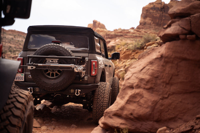 DV8 Offroad 21-22 Ford Bronco FS-15 Series Rear Bumper RBBR-02 RBBR-02 Photo - Mounted