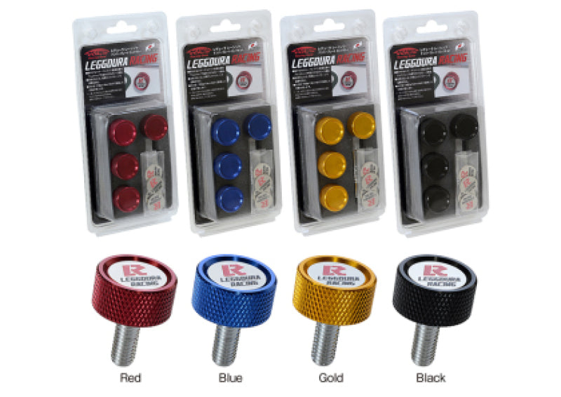 Project Kics Leggdura Racing Number Plate Lock Bolt Set - Black WKPLBK WKPLBK User 1