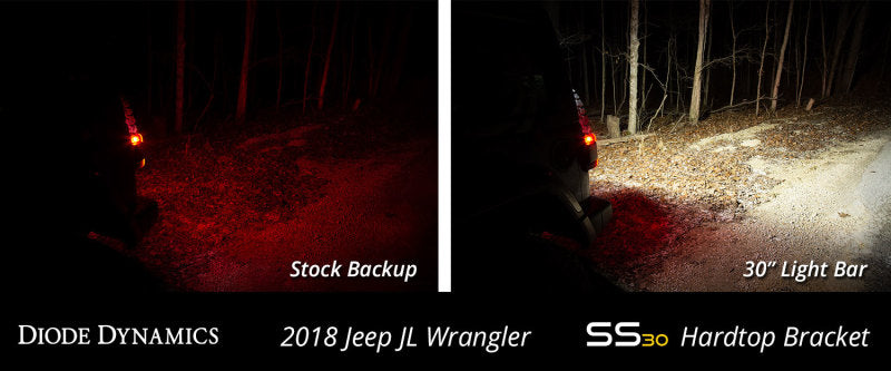 Diode Dynamics 18-21 Jeep JL Wrangler SS30 Rear Hardtop Bracket Kit - White Flood DD6110 DD6110 User 9