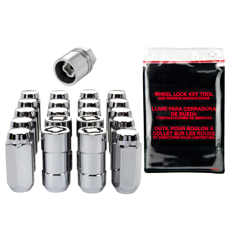 McGard 5 Lug Hex Install Kit w/Locks (Cone Seat Nut) M14X1.5 / 13/16 Hex / 1.945in. Length - Chrome 84520 84520 Photo - Primary