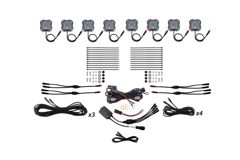 Diode Dynamics Stage Series RGBW LED Rock Light Kit (8-pack) DD7744C DD7744C Photo - Primary