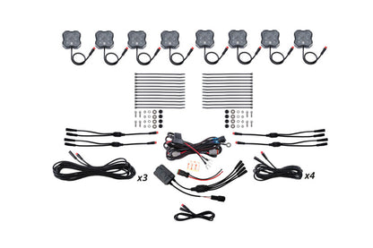 Diode Dynamics Stage Series RGBW LED Rock Light Kit (8-pack) DD7744C DD7744C Photo - Primary