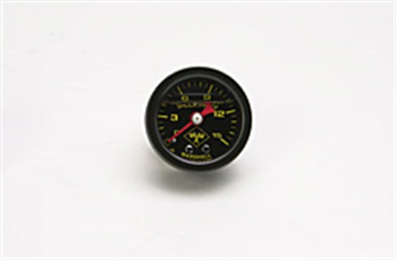 Russell (0-15) PSI Liquid-Filled Fuel Pressure Gauge - Black Face & Case 650310 Photo - Primary
