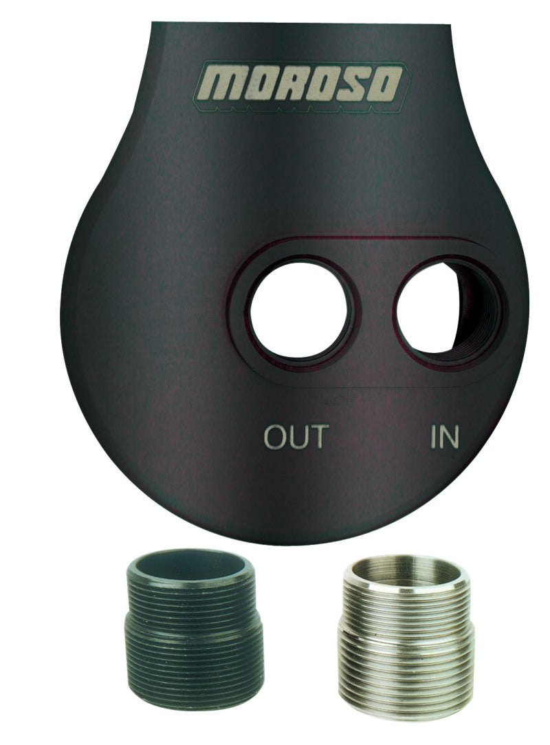 Moroso Remote Oil Filter Mount Remote, Large-Diameter Oil Filter Mount Billet 23766 Photo - Primary