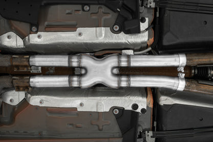 MBRP 15-   Mustang 2.5in Reso nator Bypass X-Pipe MBRS7213409 S7213409 Photo - Mounted
