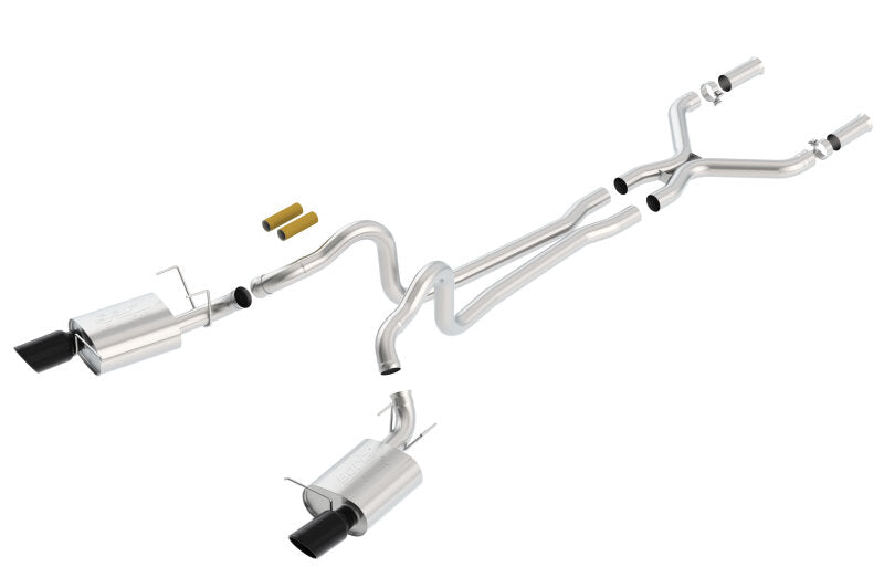 Borla 2011-2012 Mustang GT 5.0L Black Chrome 4.5in Rd Tip ATAK Catback Exhaust 140372BC 140372BC Photo - Primary