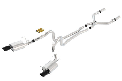 Borla 2011-2012 Mustang GT 5.0L Black Chrome 4.5in Rd Tip ATAK Catback Exhaust 140372BC 140372BC Photo - Primary