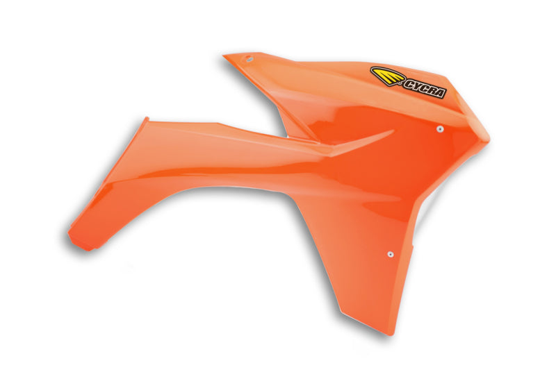 Cycra 11-13 KTM 125-500 SX/XC/SX-F/XC-F/XC-W/XCF-W/EXC-F Powerflow Radiator Shrouds Orange 1CYC-1896-22 1CYC-1896-22 Photo - Primary