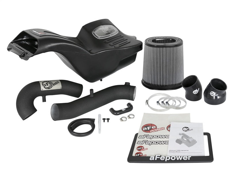 aFe Momentum XP Pro DRY S Cold Air Intake System w/ Black Aluminum Tubing 51-73120-B Photo - Unmounted