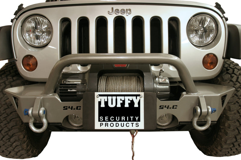 Tuffy Products Tuffy Flip-up License Plate Holder For Winch Roller Fairlead 01Black 189-01 189-01 Photo - Primary
