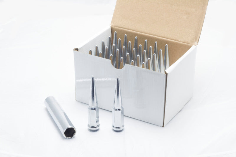 Wheel Mate Spiked Lug Nuts Set of 32 - Chrome 9/16in 35430P 35430P Photo - Primary