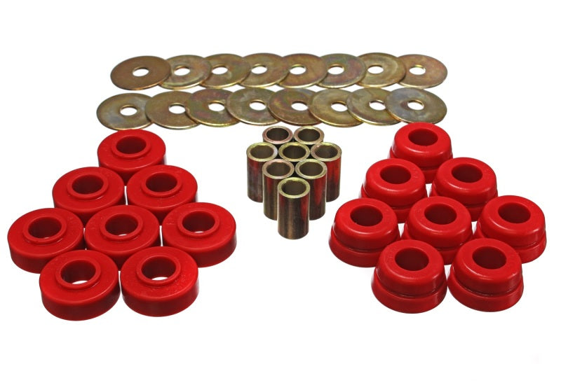 Energy Suspension Body Mount Set Red Chevrolet Corvette All 1973-1982 3.4126R Photo - Primary