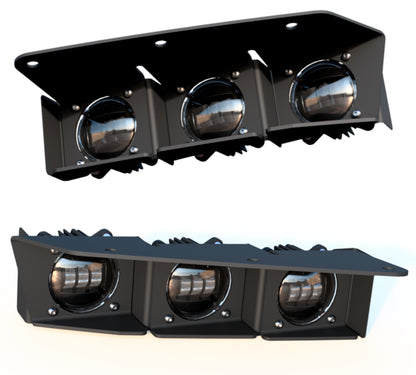 ORACLE Lighting 21-22 Ford Bronco Triple LED Fog Light Kit for Steel Bumper - Yellow 5890-006 5890-006 Photo - out of package