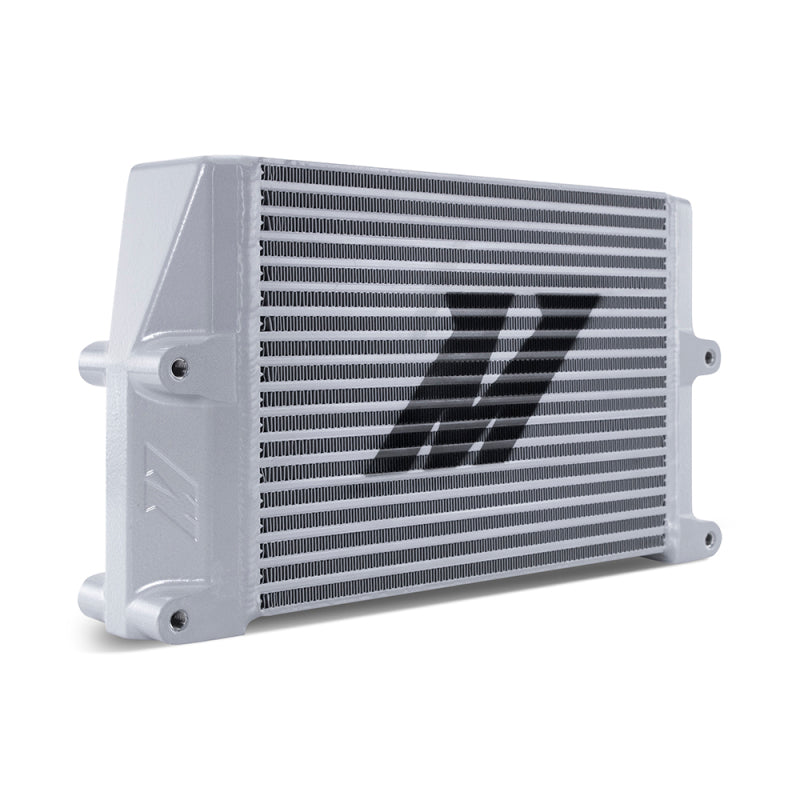 Mishimoto Heavy-Duty Oil Cooler - 10in. Same-Side Outlets - Silver MMOC-SSO-10SL MMOC-SSO-10SL Photo - Primary