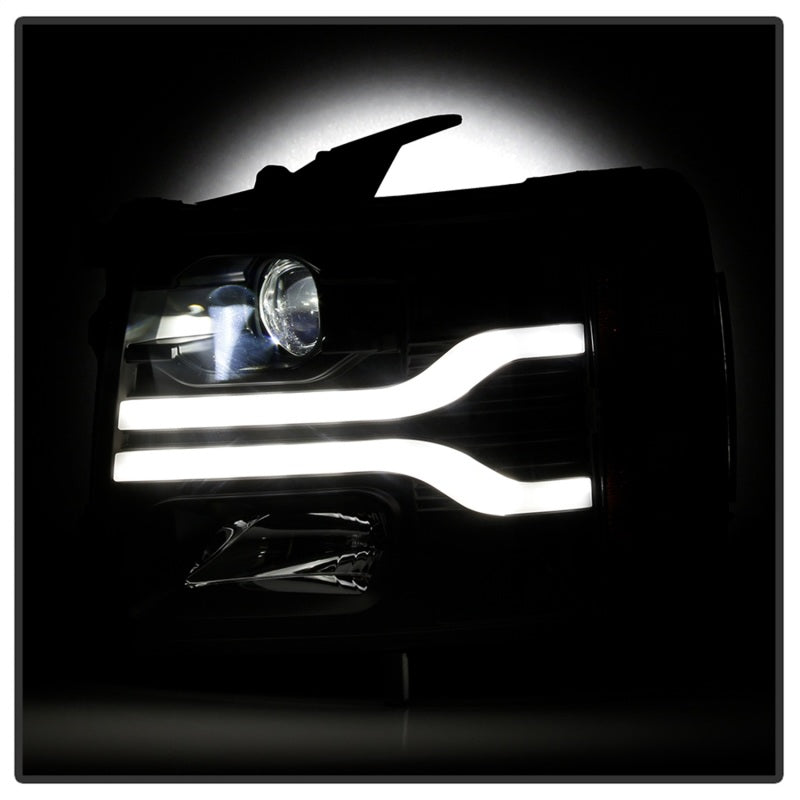 Spyder Chevy Silverado 1500 07-13/2500HD/3500HD 07-14 LED Black PRO-YD-CS07V3PL-BK 5087614 5087614 Photo - Unmounted