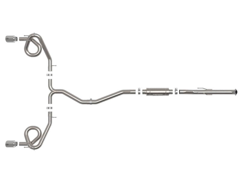 aFe 22-23 Honda Civic Si L4 1.5L (t) Takeda 2.5in to 3in 304 SS Cat-Back Exhaust w/ Polished Tips 49-36630-P 49-36630-P Photo - Unmounted