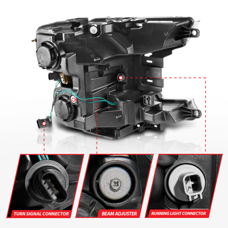 ANZO 18-20 Ford F-150 (w/o Fctry LED) Full LED Proj Headlights w/Light Bar Swtchbk Seq. Chrome w/Int 111571 111571 User 4