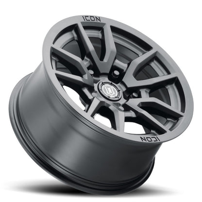 ICON Vector 5 17x8.5 5x150 25mm Offset 5.75in BS 110.1mm Bore Satin Black Wheel 2617855557SB 2617855557SB Photo - Unmounted