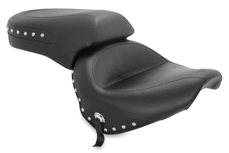 Mustang Motorcycle Mustang 98-16 Yamaha V-Star 650 Custom, 98-10 V-Star 650 Cl Touring 1PC Seat w/Studs - Black 75266 75266 Photo - Primary
