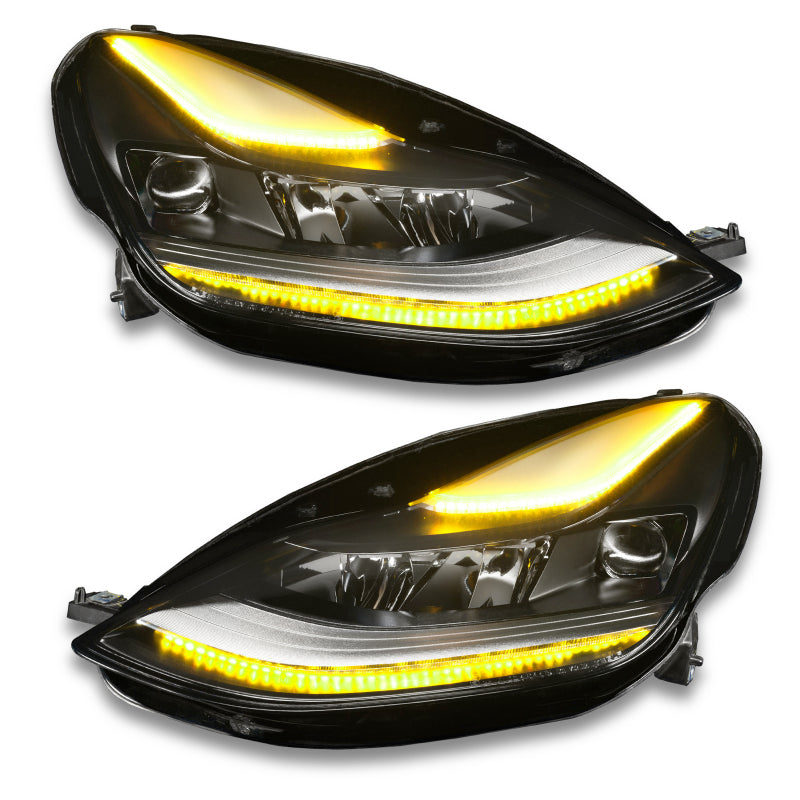 ORACLE Lighting Oracle 2021+ Tesla Model 3 Dynamic ColorSHIFT  Headlight DRL Upgrade Kit 1473-332 1473-332 Photo - Mounted