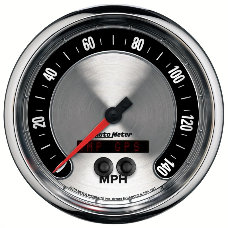 Autometer American Muscle 5in 140 MPH GPS Electric Programmable Speedometer 1281 1281 Photo - Primary