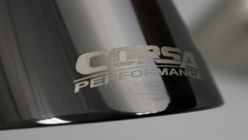 Corsa Performance Single Universal 2.5in Inlet / 4.5in Outlet Black PVD Pro-Series TK007BLK Photo - Primary