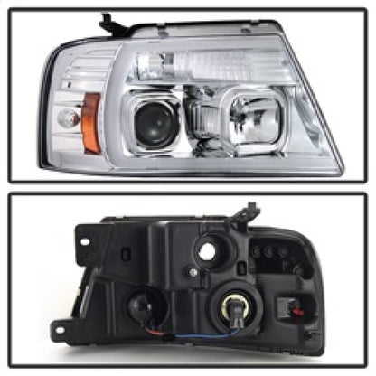Spyder 04-08 Ford F-150 Light Bar Projector Headlights - Chrome (PRO-YD-FF15004V2-LB-C) 5084637 5084637 Photo - Unmounted