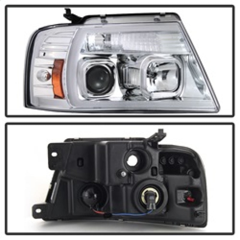 Spyder 04-08 Ford F-150 Light Bar Projector Headlights - Chrome (PRO-YD-FF15004V2-LB-C) 5084637 5084637 Photo - Unmounted