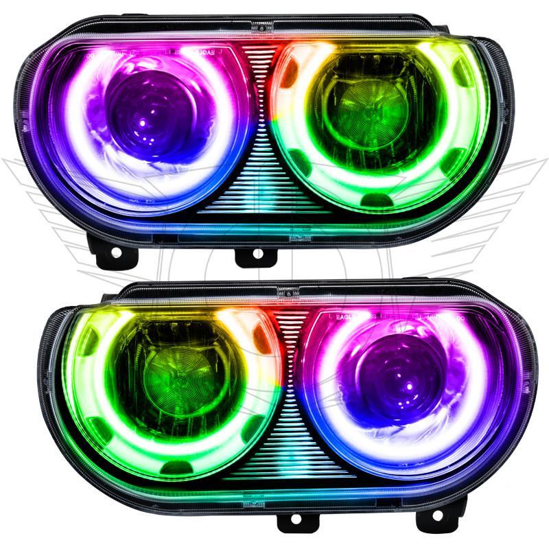 ORACLE Lighting Oracle 08-14 Dodge Challenger SMD HL (HID Style) - ColorSHIFT Dynamic 7132-332 7132-332 Photo - Primary