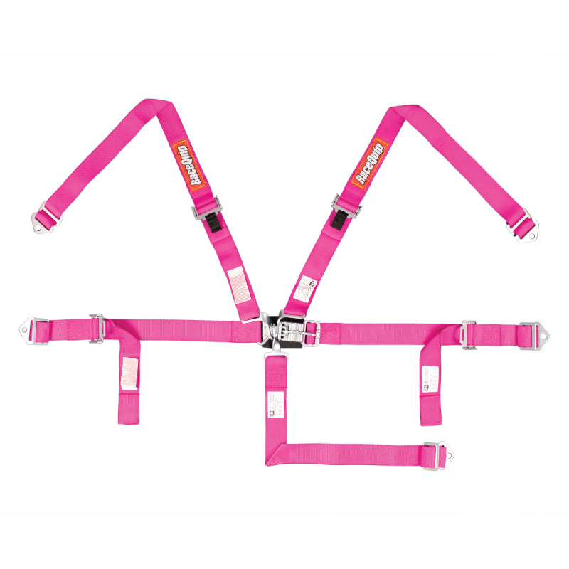 Racequip Jr. Dragster SFI 16.2 Youth 5-pt Harness - Pink 709089 Photo - Primary