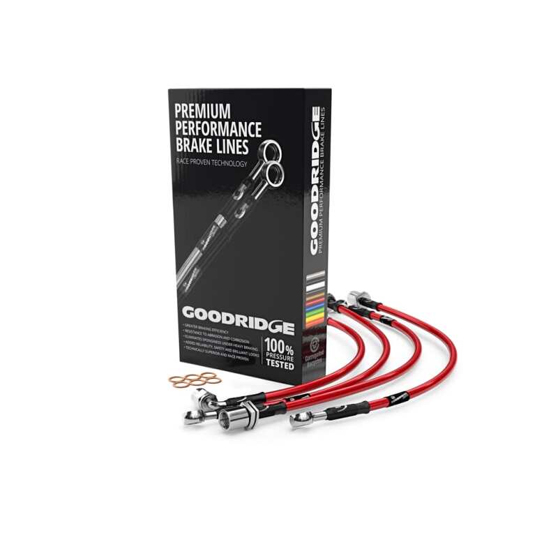 Goodridge 10-12 Audi S4 Stainless Steel Brake Lines - Red 30008-RD 30008-RD User 1