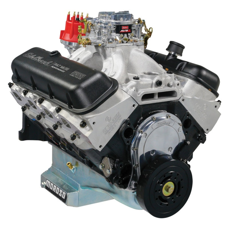 Edelbrock Crate Engine Edelbrock/Pat Musi 555 RPM XT BBC 675 HP Stock Exhaust Port Location 49550 49550 Photo - Primary