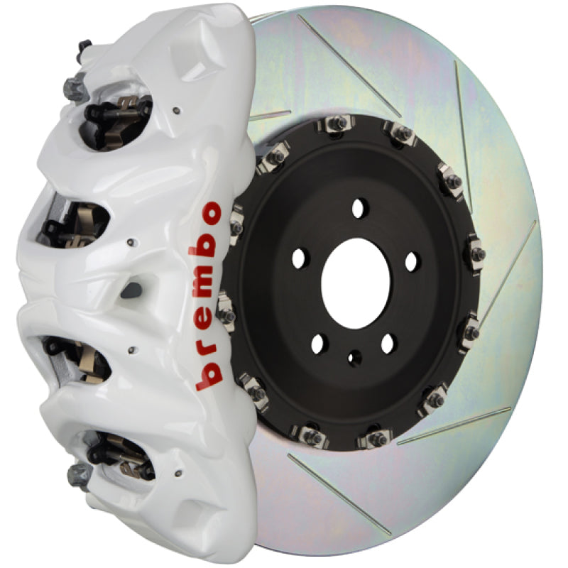 Brembo 20+ X3M/20+ X4M Front GT BBK 8 Piston Cast 412x38 2pc Rotor Slotted Type1-White 1Q2.9621A6