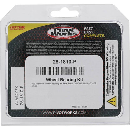 Pivot Works BMW Wheel Bearing Kit Premium Bearings 25-1810-P 25-1810-P Photo - Primary