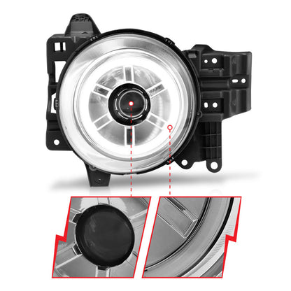 Anzo 2007-2013 Toyota Fj Cruiser Projector Headlights w/ Halo Chrome 111115 Photo - Unmounted